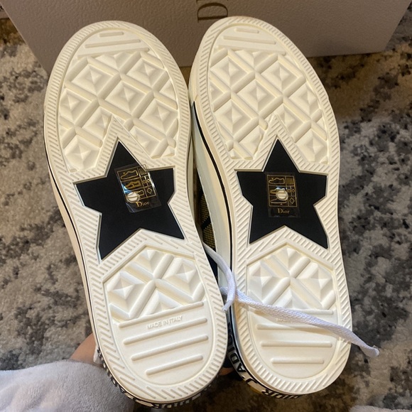 Dior WALK'N'DIOR SNEAKER Yellow and Black Check'n'Dior Technical Mesh - Picture 8 of 11